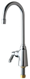 Chicago 350-LHE35ABCP Single Supply Sink Faucet with Left Hand Operation