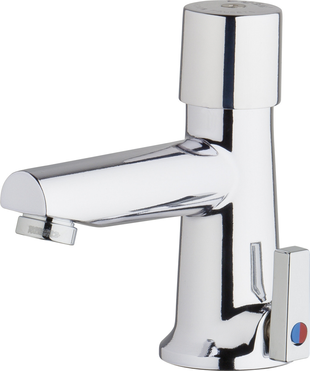 Chicago 3502-E2805ABCP Hot and Cold Water Metering Mixing Sink Faucet