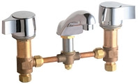 Chicago 404-V636ABCP Concealed Hot and Cold Water Metering Sink Faucet