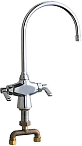 Chicago 50-TGN8AE3ABCP Hot and Cold Water Mixing Sink Faucet