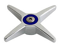 Chicago 633-COLDJKCP 3" Metal Cross Handle w/ Cold Index Button