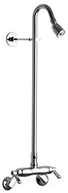 Chicago 756-CP Exposed Wall Mount Two Valve Shower Faucet