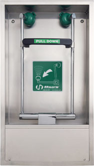 Haws 7655WC Recessed Pull Down-Activated Barrier-Free Eye/Face Wash (Discontinued)