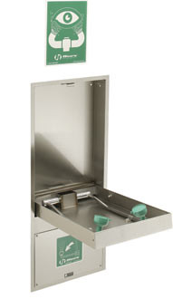 Haws 7656WC Recessed Pull Down-Activated Barrier-Free Eye/Face Wash (Discontinued)