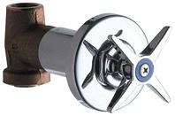 Chicago 770-244COLDABCP Cold Water Concealed Straight Valve