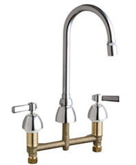 Chicago 786-E29-369ABCP Concealed Hot and Cold Water Sink Faucet
