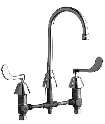 Chicago 786-E3VPCABCP E-Cast Concealed Kitchen Sink Faucet