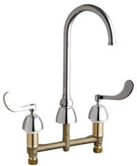 Chicago 786-GN2FC245ABCP Concealed Hot and Cold Water Sink Faucet