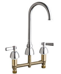 Chicago 786-GN2FC369ABCP Concealed Hot and Cold Water Sink Faucet