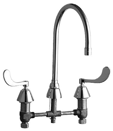 Chicago 786-GN8AE3CP Concealed Kitchen Sink Faucet