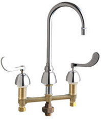 Chicago 786-TWE29ABCP Concealed Hot and Cold Water Sink Faucet with Third Water Inlet