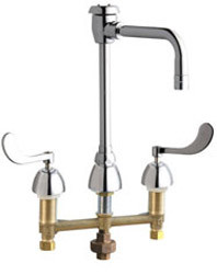 Chicago 786-TWG2BVBE3MAB Concealed Hot and Cold Water Sink Faucet with Third Water Inlet