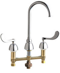 Chicago 786-TWGN2FCABCP Concealed Hot and Cold Water Sink Faucet with Third Water Inlet