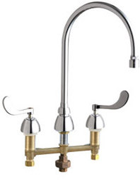 Chicago 786-TWGN8AE29VXKAB Concealed Hot and Cold Water Sink Faucet with Third Water Inlet