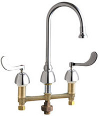 Chicago 786-TWXKABCP Concealed Hot and Cold Water Sink Faucet with Third Water Inlet