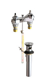 Chicago 797-LEHAB Hot and Cold Water Sink Faucet with Pop-up Waste