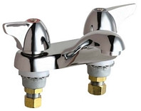 Chicago 802-1000-244ABCP Hot and Cold Water Sink Faucet