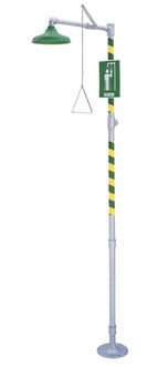 Haws 8100 Floor-Mounted Drench Shower (with AXION MSR Showerhead)