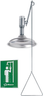Haws 8133V Vertical-Mounted Stainless Steel Drench Shower (Discontinued)