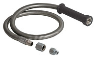 Chicago 83-44ABNF 44" Stainless Steel Hose/Handle Assembly 