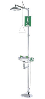 Haws 8309PCP Chrome Combination Drench Shower & Feather-Flo Eye/Face Wash (Discontinued)