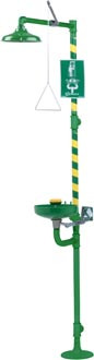 Haws 8320CRP AXION MSR Combination Drench Shower & Eye/Face Wash