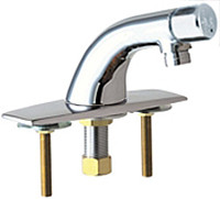 Chicago 857-E12ABCP Single Supply Metering Sink Faucet