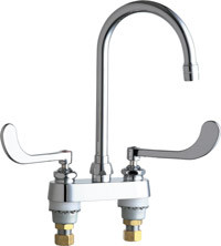 Chicago 895-GN2AE3-319ABCP Hot and Cold Water Sink Faucet