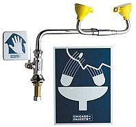 Chicago 9004-LHNF Swing Forward Deck-Mounted Eye/Face Wash (Discontinued)