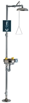 Chicago 9203-CP Combination Drench Shower & Eye/Face Wash and Safety Drench Shower
