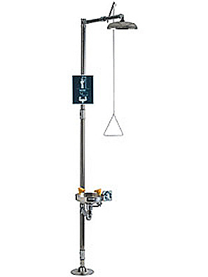 Chicago 9204-CP ADA Combination Drench Shower & Eye/Face Wash 