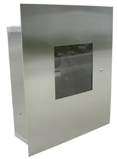 Haws 9205.REC Recessed Stainless Steel Thermostatic Mixing Valve Cabinet (for 9201/9202) (Discontinued)