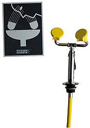 Chicago 9305-NF Deck-Mounted Dual Outlet Drench Hose (Discontinued)