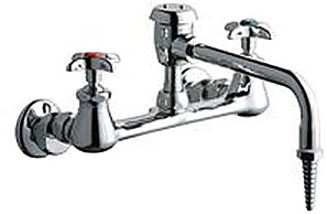 Chicago 940-VBE7WSLCP Combo Hot & Cold Water Faucet
