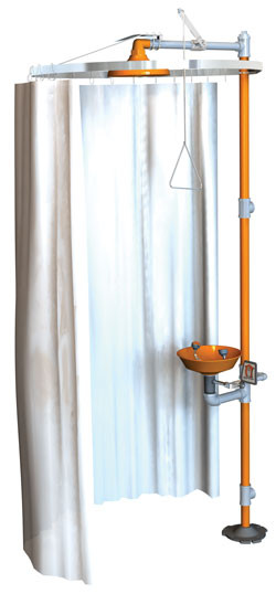 Guardian AP250-015 Drench Shower Privacy Curtain