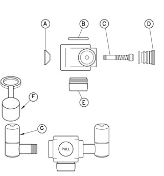 Guardian G1102 Faucet Mounted Eyewash Parts Breakdown