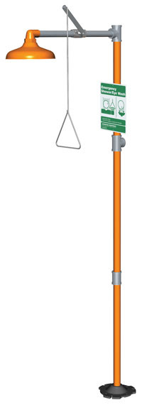 Guardian G1662 Free Standing Drench Shower (with Plastic Showerhead)