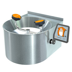 Guardian G1753 Wall-Mounted Eye/Face Wash (with Stainless Steel Receptor and Stainless Steel Skirt)