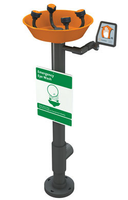 Guardian G1796 Pedestal-Mounted PVC Eye/Face Wash