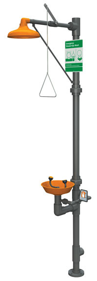 Guardian G1992 PVC Combination Drench Shower & Eyewash