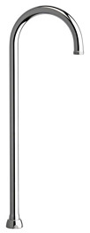 Chicago GN2AH17JKABCP 5-1/4" Rigid / Swing Gooseneck Spout 