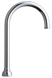 Chicago GN2AJKABCP 5-1/4" Rigid / Swing Gooseneck Spout 