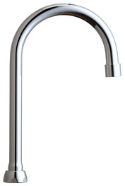Chicago GN2BJKABCP 5-1/4" Rigid / Swing Gooseneck Spout 