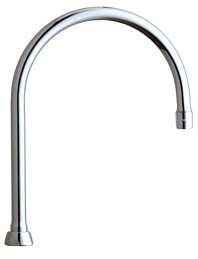 Chicago GN8AE3JKABCP 8" Rigid / Swing Gooseneck Spout 