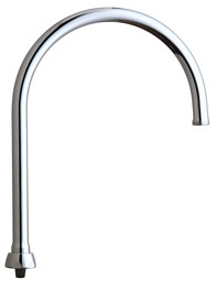 Chicago GN8AFCJKABCP 8" Flow Control Rigid / Swing Gooseneck Spout 