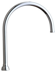 Chicago GN8AJKABCP 8" Rigid / Swing Gooseneck Spout 