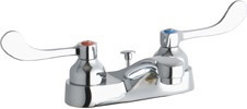 Elkay LK403T4 4" Centerset Lavatory Faucet, 2 Handle w/ Pop-Up