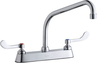 Elkay LK810HA10T4 8" Centerset Deck Mount Faucet