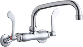 Elkay LK945AT08T4T Wall Mount Faucet, 3"-8" Adjustable  Centers
