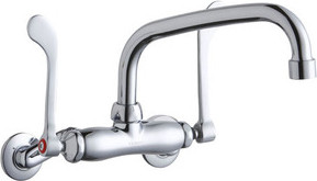 Elkay LK945AT08T6T Wall Mount Faucet, 3"-8" Adjustable  Centers